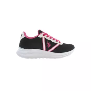 Черные женские кроссовки из полиэстера U.S. Polo Assn.