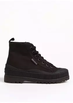 Черные женские кроссовки Superga