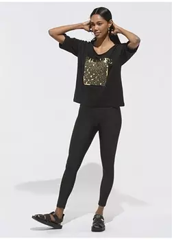 Черные женские леггинсы People By Fabrika