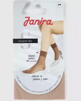 Черные женские носки до щиколотки Janira, цвет Blanco roto