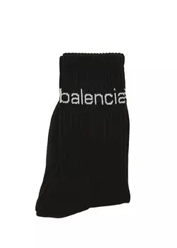 Черные женские носки с логотипом Balenciaga
