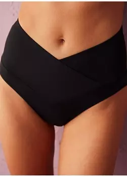 Черные женские плавки бикини с рисунком Penti