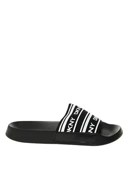 Черные женские пляжные тапочки Dkny