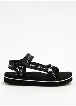 Черные женские сандалии Armani Exchange