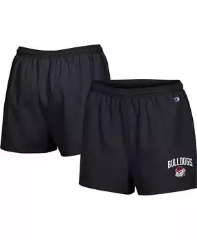 Черные женские шорты для футбольных фанатов Georgia Bulldogs с высокой талией Champion, черный