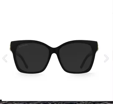 Черные женские солнцезащитные очки Balenciaga