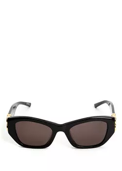 Черные женские солнцезащитные очки геометрической формы Balenciaga