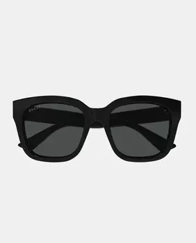 Черные женские солнцезащитные очки «кошачий глаз» Gucci, черный