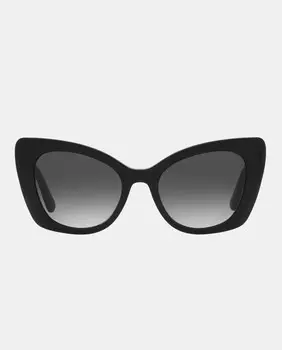Черные женские солнцезащитные очки «кошачий глаз» из ацетата Dolce & Gabbana, черный