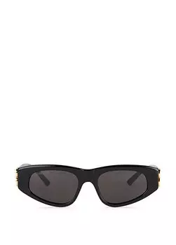 Черные женские солнцезащитные очки овальной формы Balenciaga