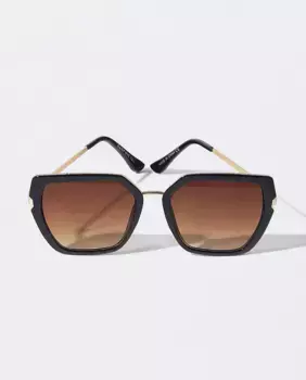 Черные женские солнцезащитные очки Parfois с защитой от ультрафиолета и формой бабочки, черный