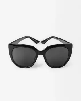 Черные женские солнцезащитные очки Parfois с защитой от ультрафиолета и формой бабочки