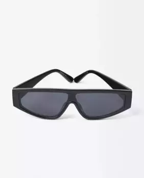 Черные женские солнцезащитные очки удлиненной формы с защитой от ультрафиолета Parfois, черный