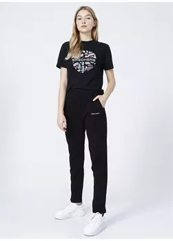 Черные женские спортивные штаны Regular Fit Skechers