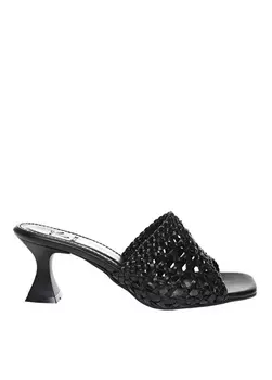 Черные женские тапочки Fabrika