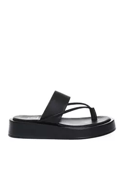 Черные женские тапочки Fabrika