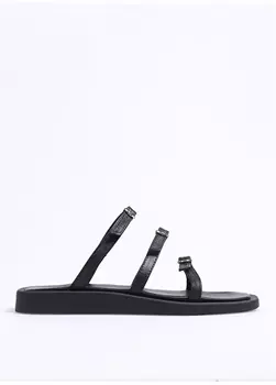 Черные женские тапочки Fabrika