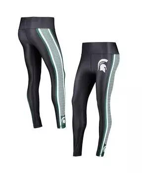 Черные женские трикотажные леггинсы Michigan State Spartans Dormer Concepts Sport, черный