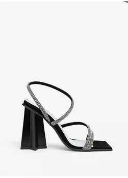 Черные женские туфли на высоком каблуке Chara Ferragn