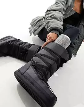 Черные зимние ботинки ASOS Alaska