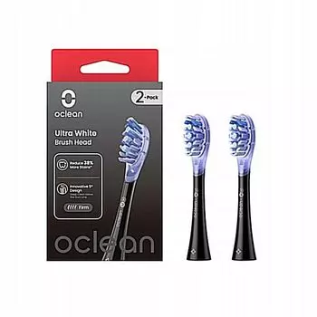 Черные звуковые насадки для зубной щетки, отбеливание зубов, 2 шт./1 упаковка. Oclean Ultra white uw01