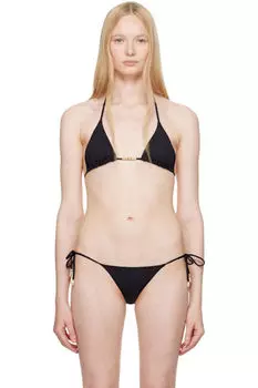 Черный эфемерный бикини-топ ERES