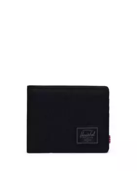 Черный экологичный складной мужской кошелек для карт и купюр Herschel, чёрный