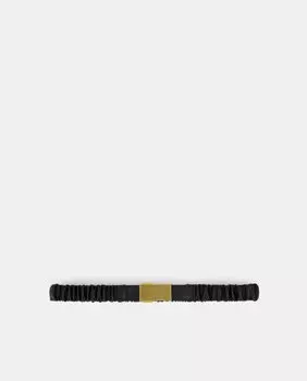 Черный эластичный ремень со складками Tintoretto, черный