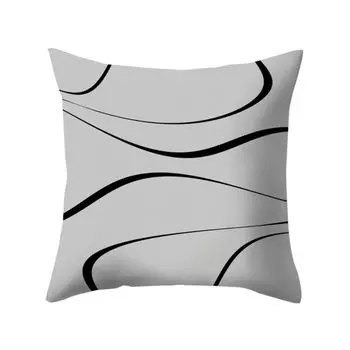 Черный, белый цвет, наволочка, чехол для подушки, диван-кровать, автомобильное кафе, офисное украшение-3 # Stuttg