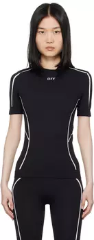 Черный бесшовный топ Off Stamp Off-White