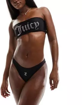 Черный бикини с бриллиантами Juicy Couture