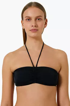 Черный бикини-топ без бретелек Ayyldz, черный