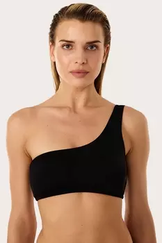 Черный бикини-топ на одно плечо Ayyldz