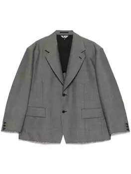 Черный блейзер Comme Des Garons с узором «елочка» Black Comme Des Garons, серый