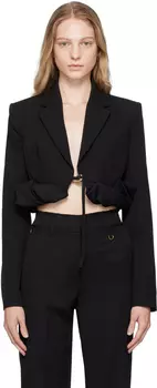 Черный блейзер с круассанами Le Chouchou La Veste Jacquemus