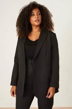 Черный блейзер с манжетами на спине Curve Dorothy Perkins, черный