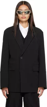 Черный блейзер с манжетами Wooyoungmi