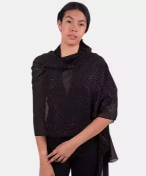 Черный блестящий женский жакет для вечеринки MR Complements, черный