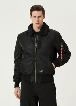 Черный бомбер Alpha Industries