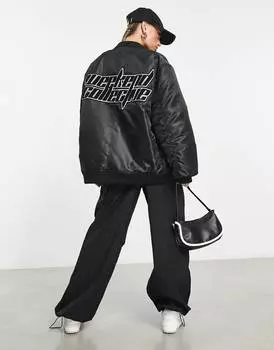 Черный бомбер ASOS Weekend Collective