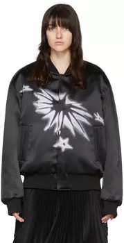 Черный бомбер из полиэстера We11done