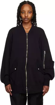 Черный бомбер на молнии UNDERCOVER