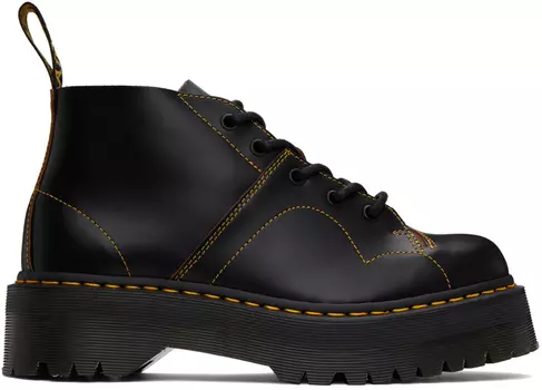 Черный - Ботинки с изображением обезьянки на платформе Church Dr. Martens