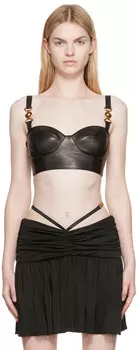 Черный бюстье с Медузой Versace