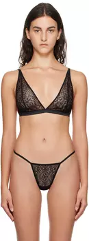 Черный бюстгальтер ANINE BING Luella