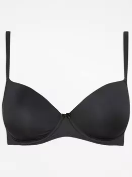 Черный бюстгальтер-футболка на косточках George., черный