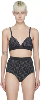 Черный бюстгальтер GCDS Edition Wolford