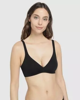 Черный бюстгальтер на косточках Gemma, черный