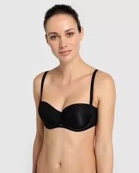 Черный бюстгальтер на косточках Lou, черный