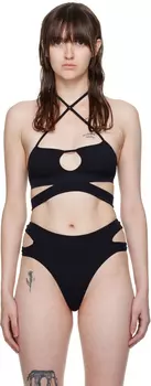 Черный бюстгальтер с вырезами ANDREDAMO